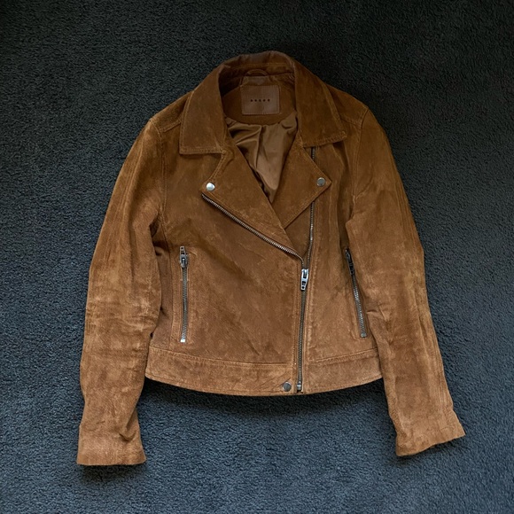 Blank NYC Suede Moto Jacket M - Picture 2 of 3